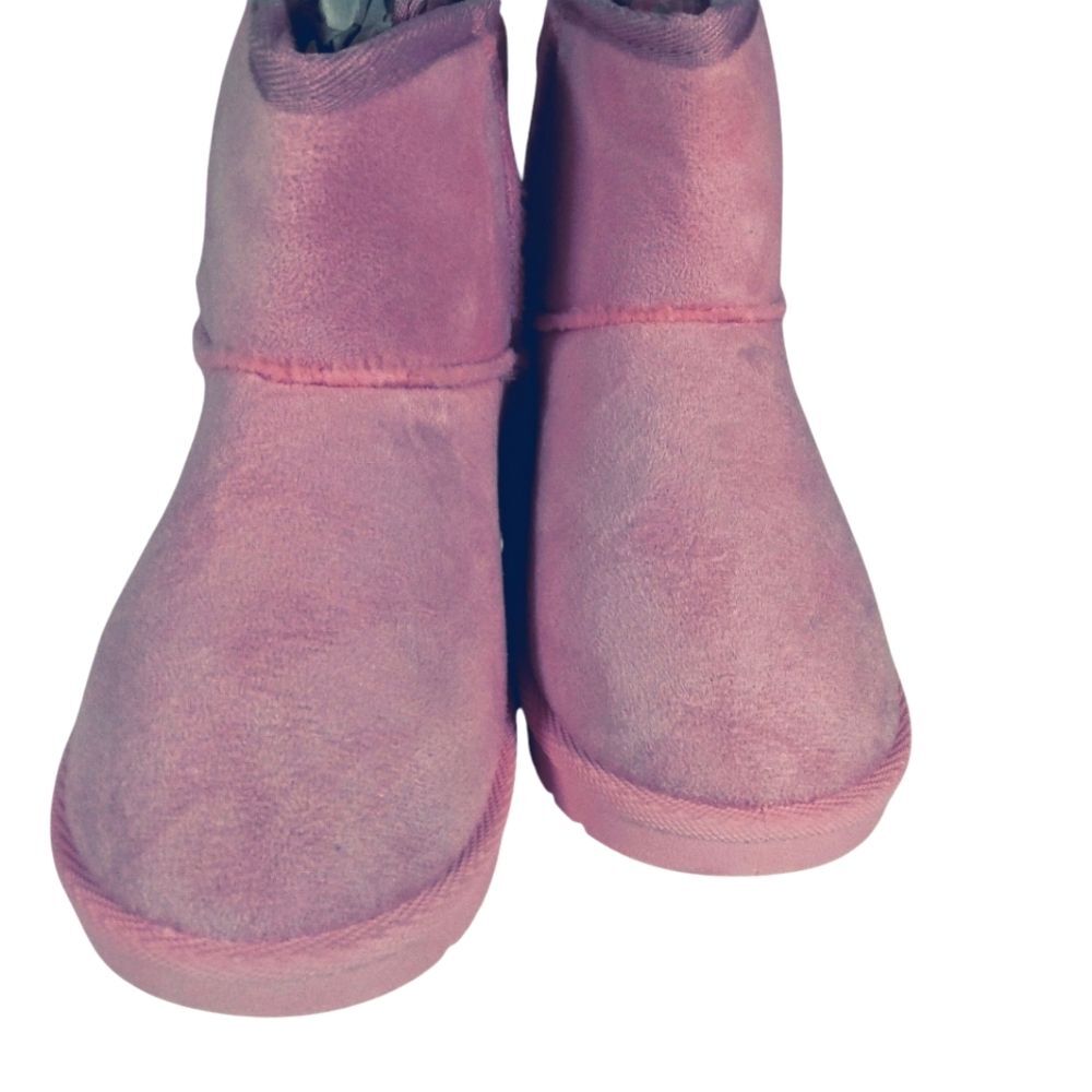 Olivia Miller Girl Pink Butterfly Pull On Boots Big Girl Size 5 NIB